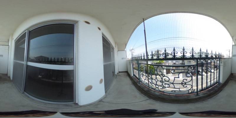 パノラマ画像バルコニー