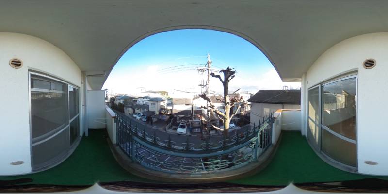 パノラマ画像バルコニー