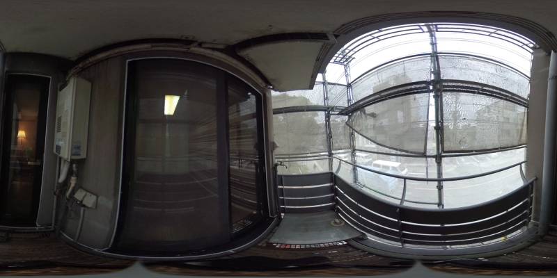 パノラマ画像バルコニー