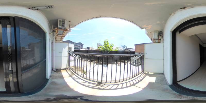 パノラマ画像バルコニー