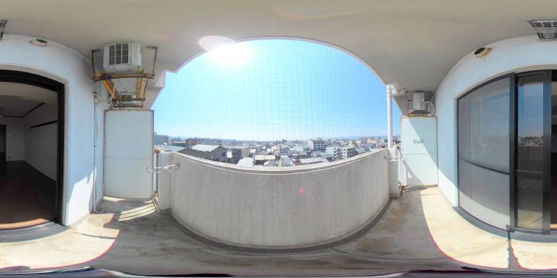 パノラマ画像バルコニー