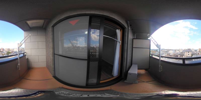 パノラマ画像バルコニー