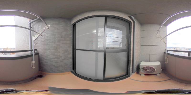 パノラマ画像バルコニー