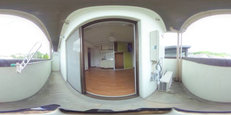 パノラマ画像バルコニー