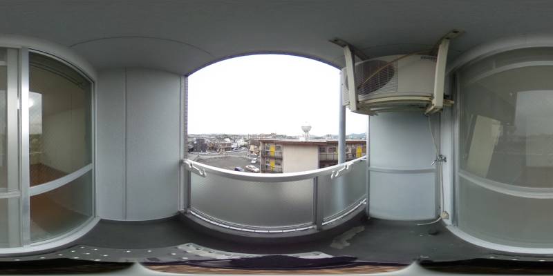 パノラマ画像バルコニー