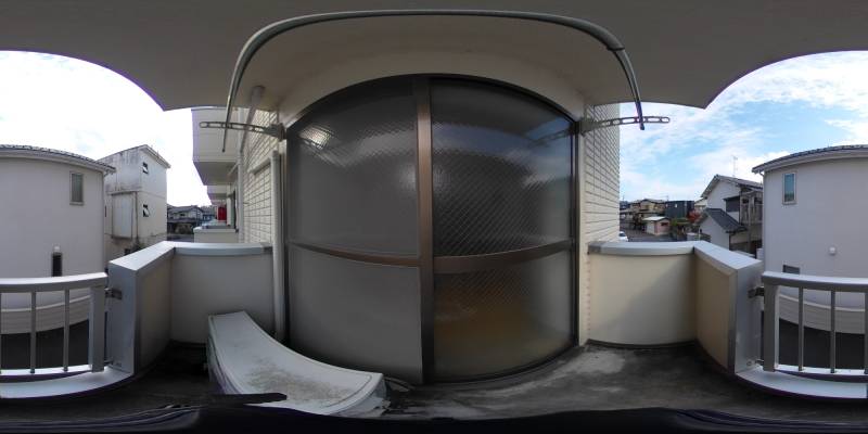 パノラマ画像バルコニー