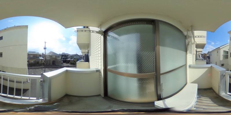 パノラマ画像バルコニー