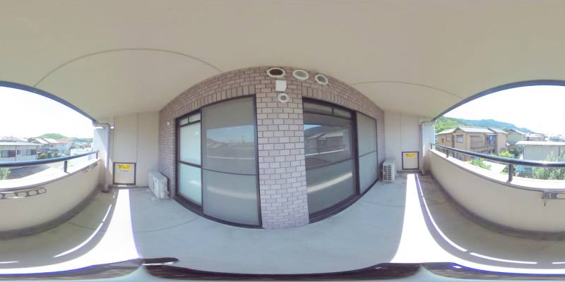パノラマ画像バルコニー