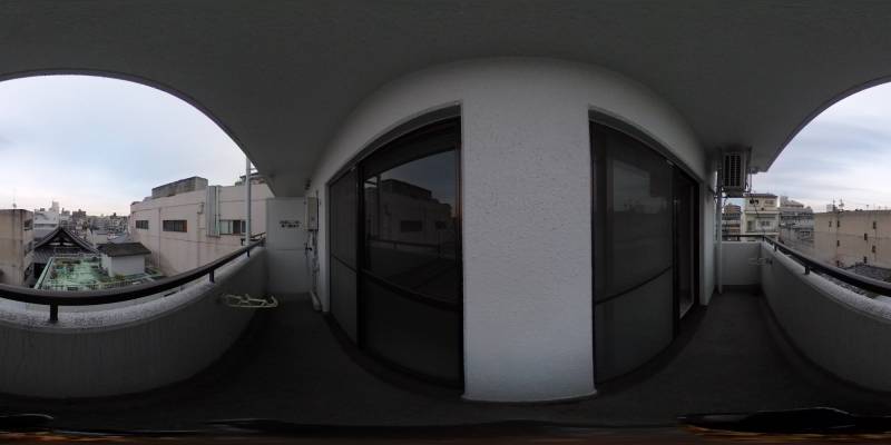 パノラマ画像バルコニー