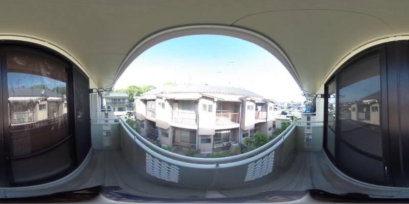 パノラマ画像バルコニー