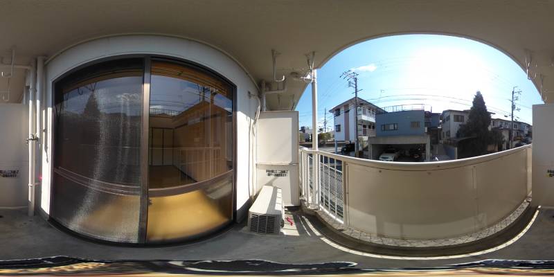 パノラマ画像バルコニー