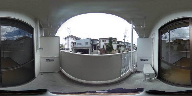 パノラマ画像バルコニー