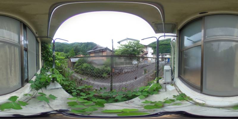 パノラマ画像庭