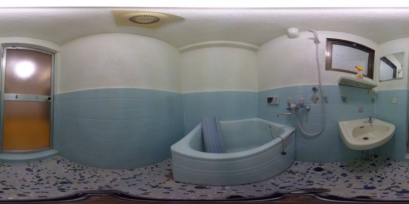 パノラマ画像バスルーム