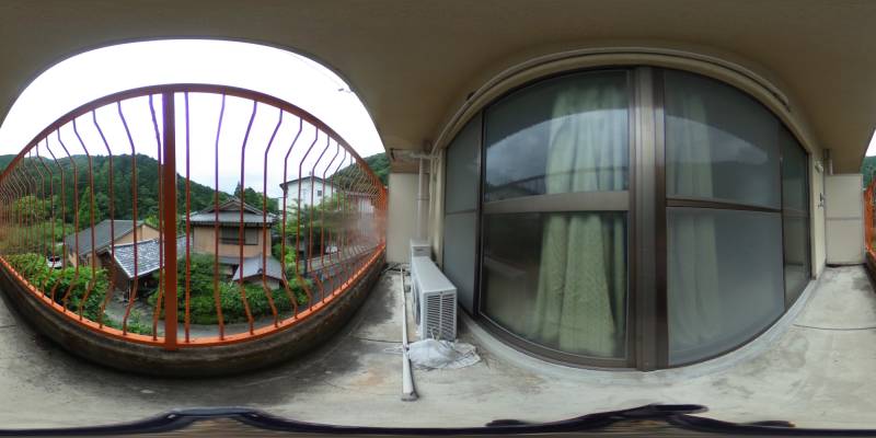 パノラマ画像バルコニー