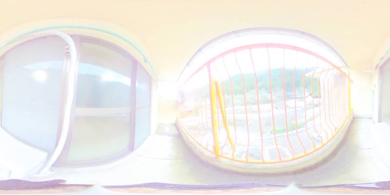 パノラマ画像バルコニー