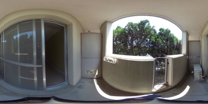 パノラマ画像バルコニー