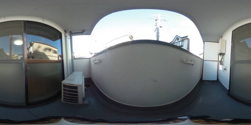 パノラマ画像バルコニー