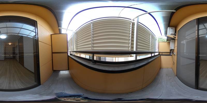 パノラマ画像バルコニー