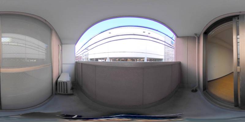 パノラマ画像バルコニー