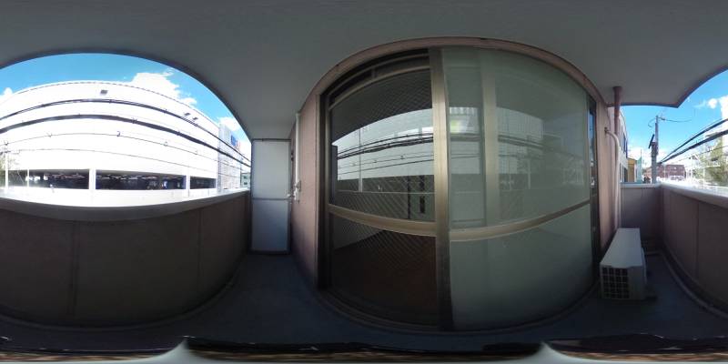 パノラマ画像バルコニー