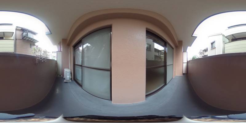 パノラマ画像バルコニー