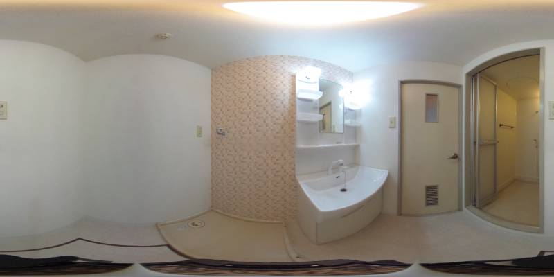 パノラマ画像洗面所