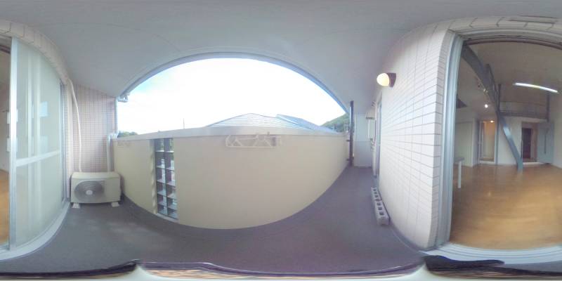 パノラマ画像バルコニー