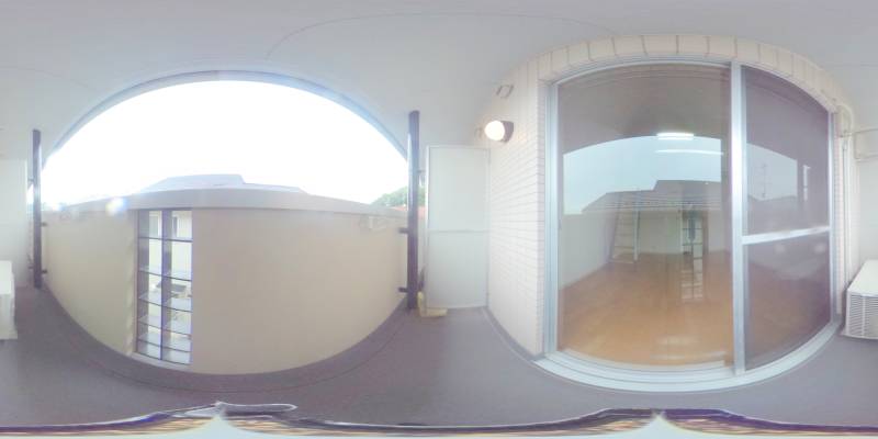 パノラマ画像バルコニー