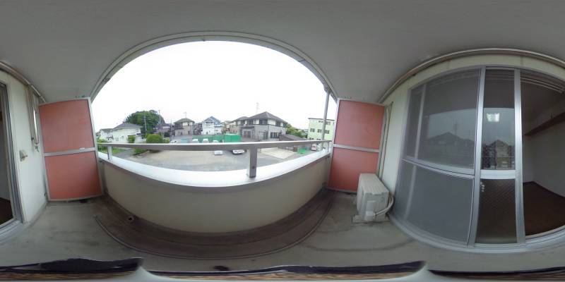 パノラマ画像バルコニー