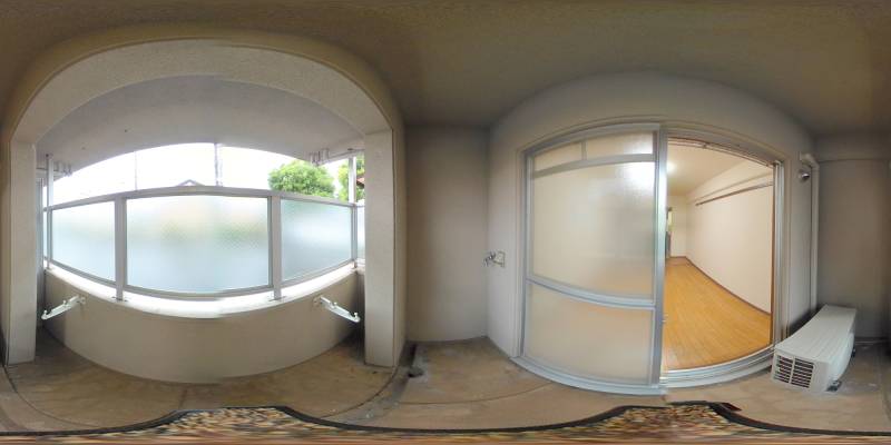 パノラマ画像バルコニー