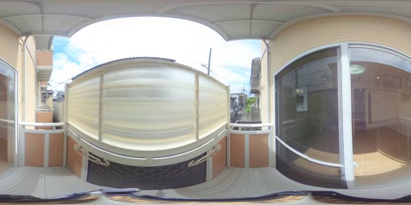 パノラマ画像バルコニー