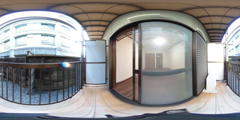 パノラマ画像バルコニー