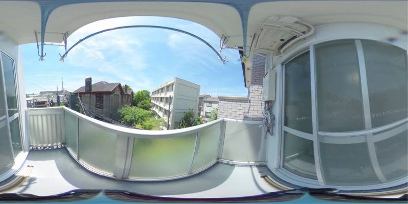 パノラマ画像バルコニー