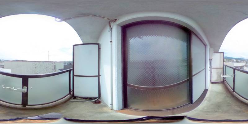 パノラマ画像バルコニー