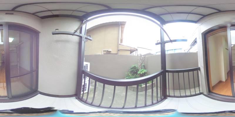 パノラマ画像バルコニー