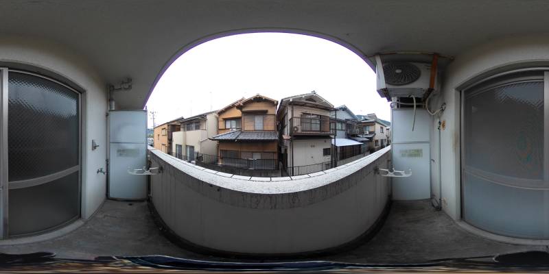 パノラマ画像バルコニー