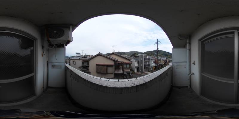 パノラマ画像バルコニー