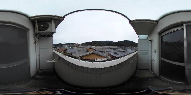 パノラマ画像バルコニー