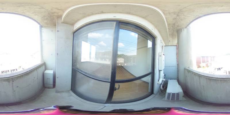 パノラマ画像バルコニー