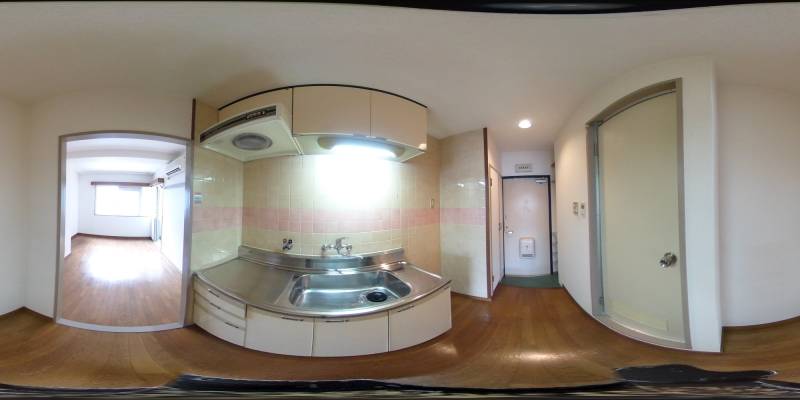 パノラマ画像キッチン