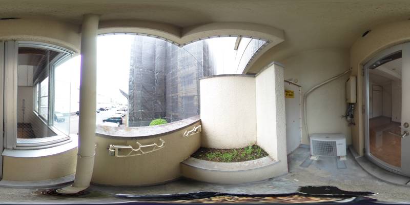 パノラマ画像バルコニー