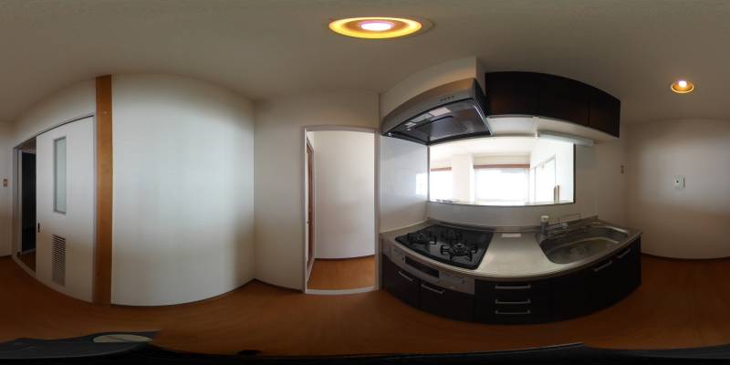 パノラマ画像キッチン