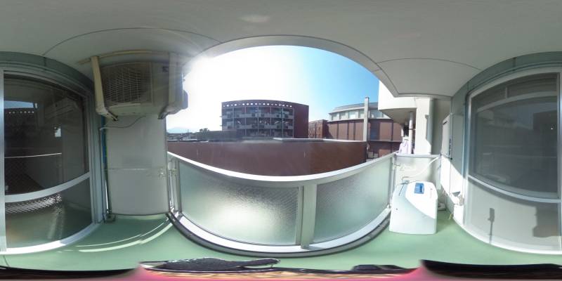 パノラマ画像バルコニー