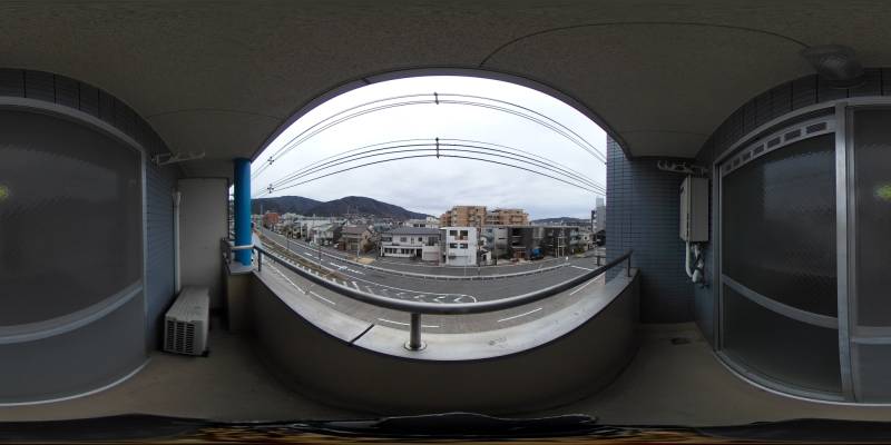パノラマ画像バルコニー
