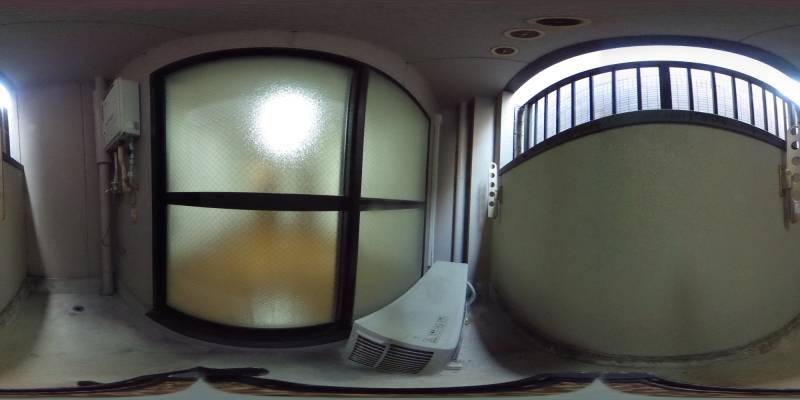 パノラマ画像バルコニー