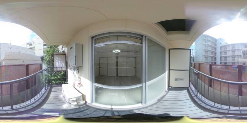 パノラマ画像バルコニー
