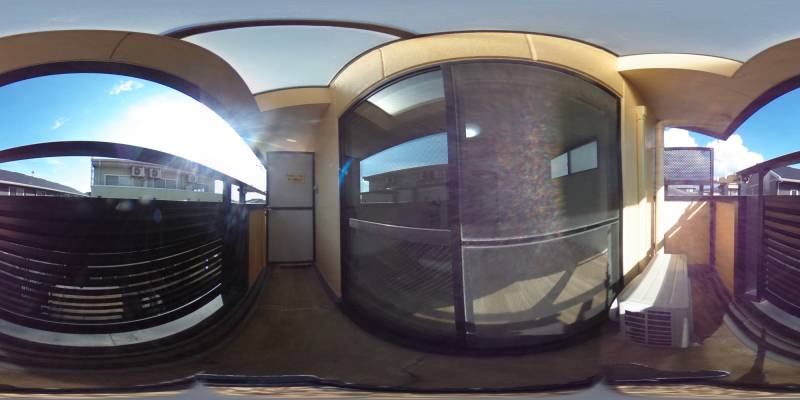 パノラマ画像バルコニー