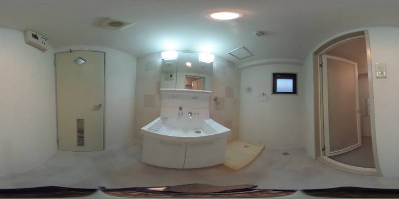 パノラマ画像洗面所