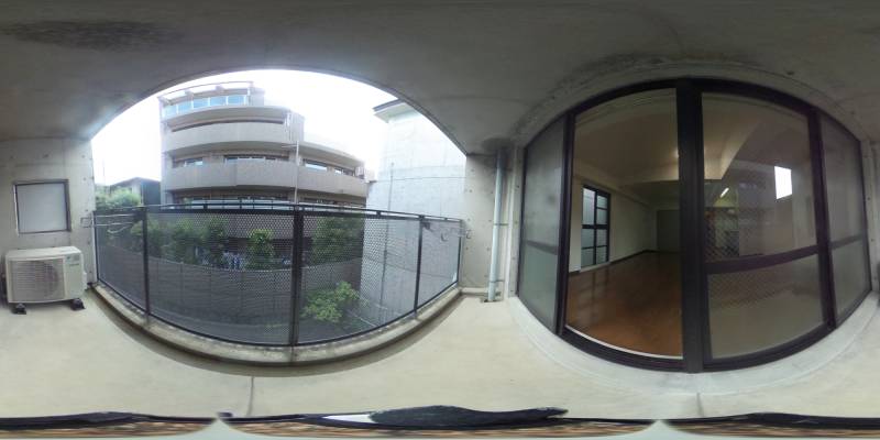 パノラマ画像バルコニー